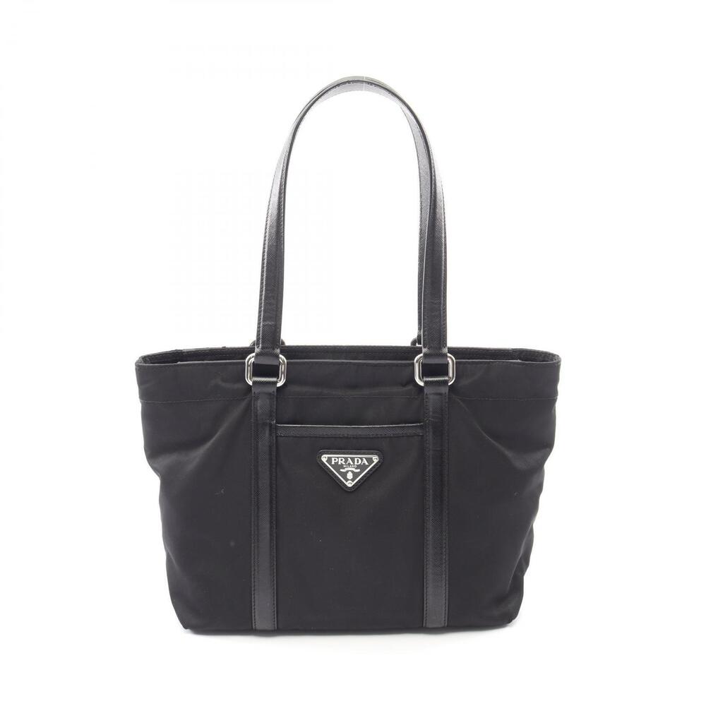Prada Saffiano Tote Bag Leather Black